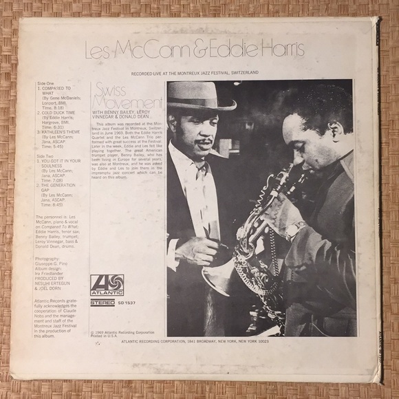 Les McCann & Eddie Harris -“Swiss Movement” LP - Picture 2 of 5